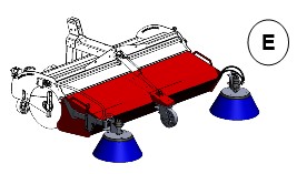 Allestimento E Macchina base con raccoglitore e 2 spazzole laterali